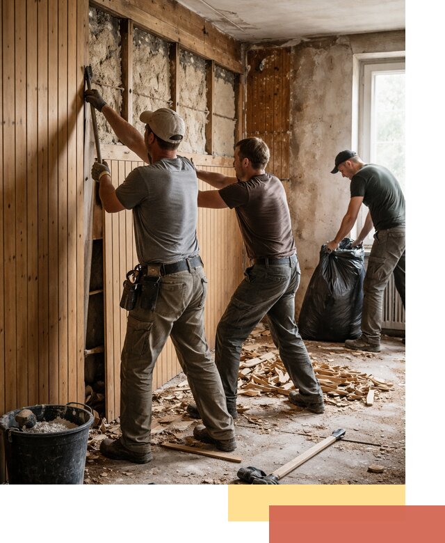 Демонтаж вагонки и вывоз материалов в Стерлитамаке