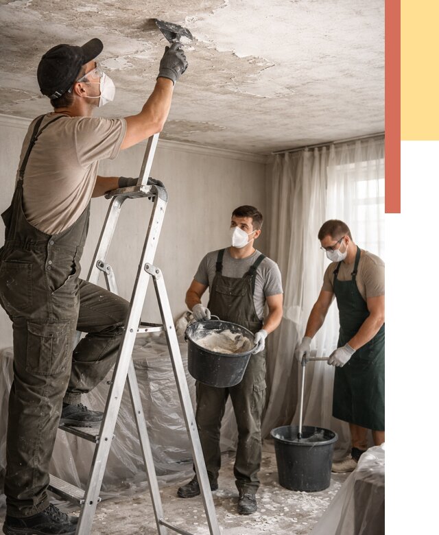 Удаление побелки с потолка в Стерлитамаке от 2575 руб. быстро и недорого | ОТДЕЛОЧНИК-Стм