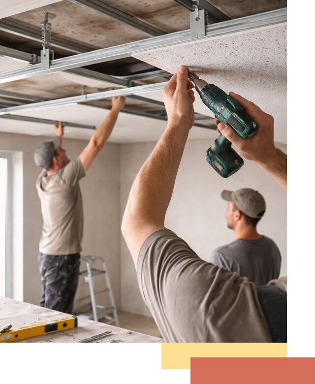 Монтаж акустического потолка в Стерлитамаке под ключ