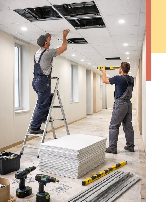 Ремонт потолка Армстронг в Стерлитамаке от 4635 руб. — быстро и недорого | ОТДЕЛОЧНИК-Стм