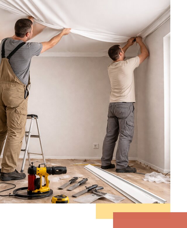 Монтаж ПВХ натяжного потолка в Стерлитамаке качественно и быстро