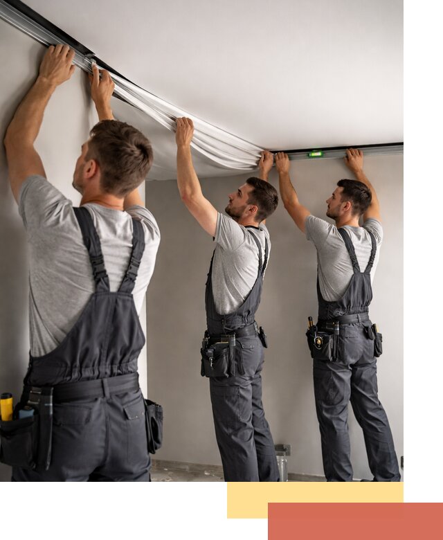 Теневые натяжные потолки в Стерлитамаке: монтаж и отделка быстро и качественно