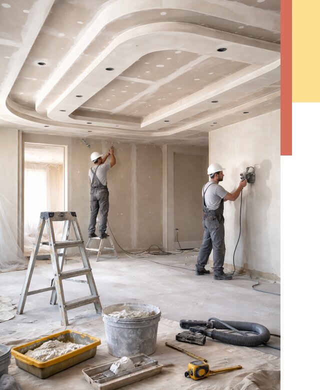 Многоуровневый потолок из гипсокартона в Стерлитамаке от 772 руб. под ключ | ОТДЕЛОЧНИК-Стм