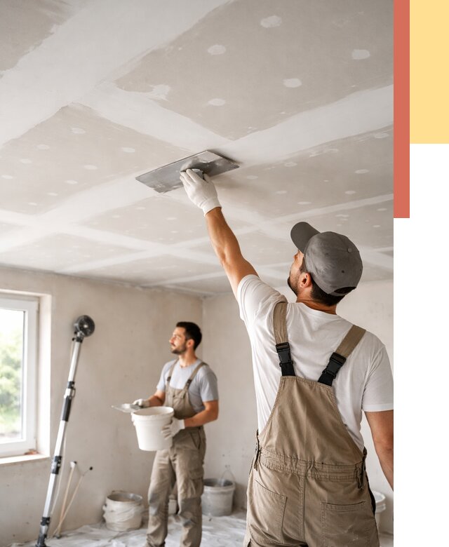 Шпаклевка потолка из гипсокартона в Стерлитамаке от 3296 руб./м2 — услуги под ключ | ОТДЕЛОЧНИК-Стм