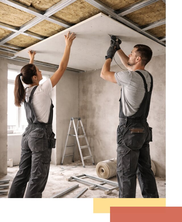 Звукоизоляция потолка из ГКЛ в Стерлитамаке профессионально и надежно