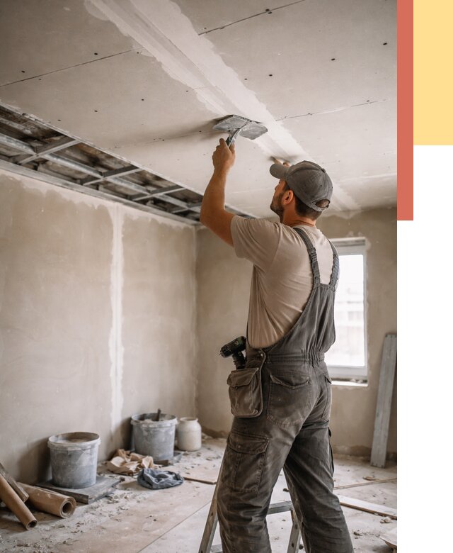 Ремонт потолка из гипсокартона в Стерлитамаке от 669 руб./м² — быстро и недорого | ОТДЕЛОЧНИК-Стм