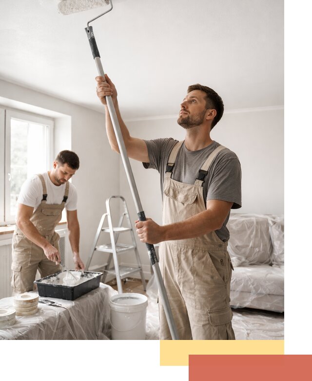 Покраска потолка водоэмульсионной краской в Стерлитамаке