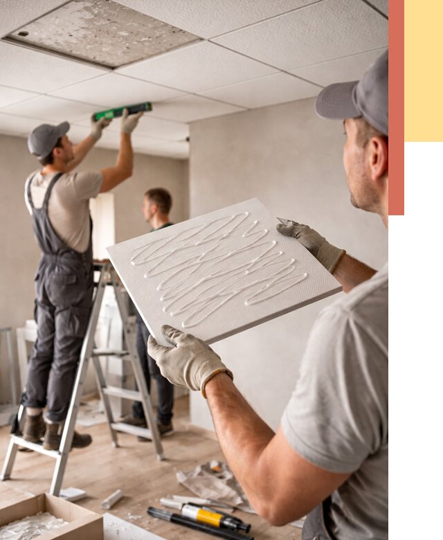 Монтаж потолочной плитки в Стерлитамаке от 4635 руб. — быстро и недорого | ОТДЕЛОЧНИК-Стм