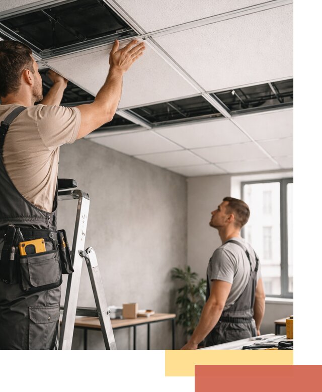 Монтаж потолочной плитки в Стерлитамаке качественно и в срок