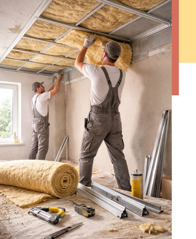 Утепление потолка в Стерлитамаке от 7415 руб/м2 — недорого, быстро, под ключ | ОТДЕЛОЧНИК-Стм