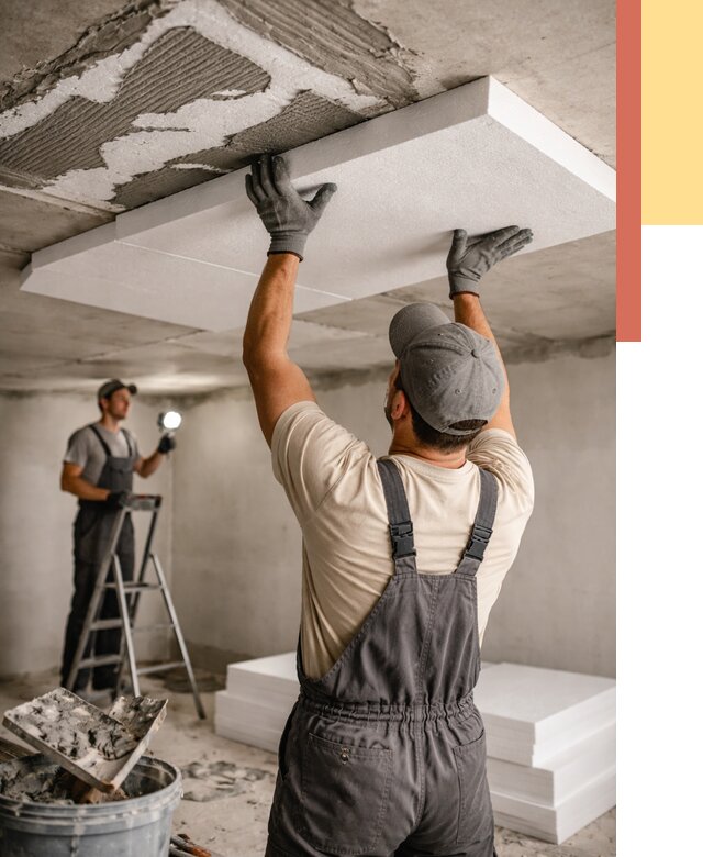 Утепление потолка пенопластом в Стерлитамаке от 4635 руб/м2 — недорого и быстро | ОТДЕЛОЧНИК-Стм